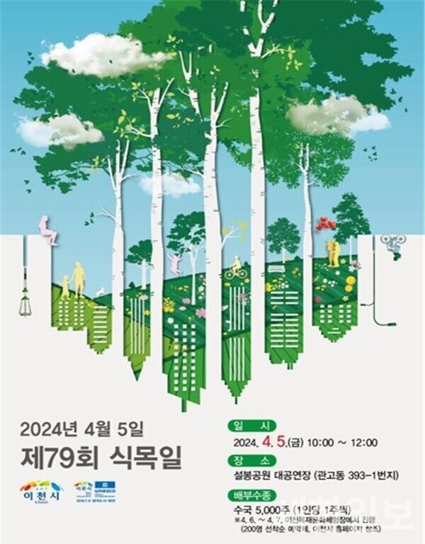 사진, 제79회 식목일 기념 나무 나눠주기 행사 포스터